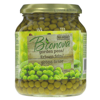 Bionova Garden Peas Organic 350g (Pack of 6)