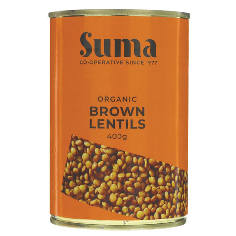 Suma Organic Brown Lentils 400g (Pack of 12)