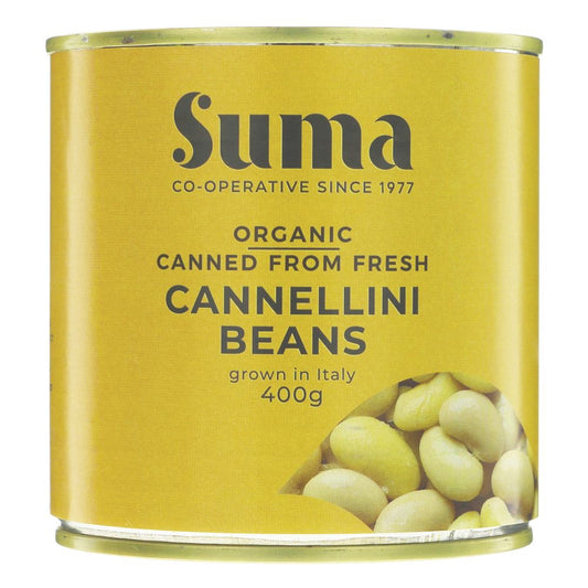 Suma Organic Fresh Cannellini 400g (Pack of 12)