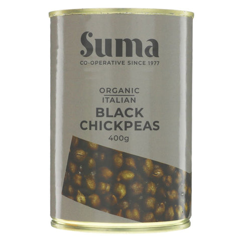 Suma Organic Black Chickpeas 400g (Pack of 12)