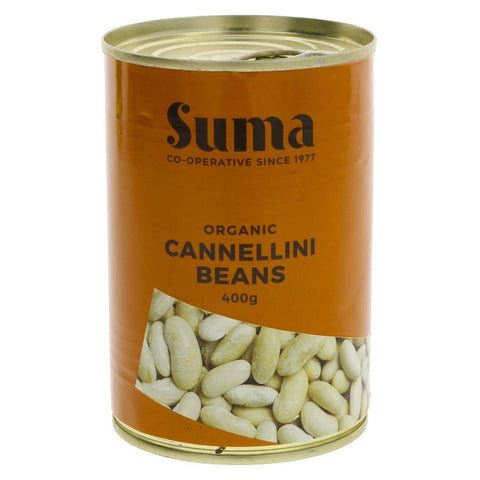 Suma Organic Cannellini Beans 400g (Pack of 12)