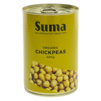 Suma Organic Chickpeas Organic 400g (Pack of 12)