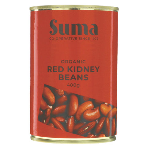 Suma Organic Red Kidney Beans 400g (Pack of 12)