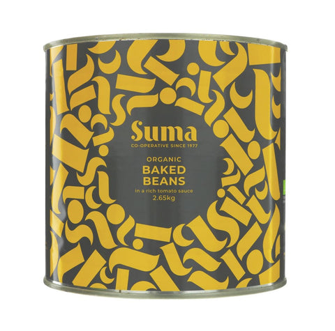 Suma Organic Baked Beans Catering 2.65kg (Pack of 6)