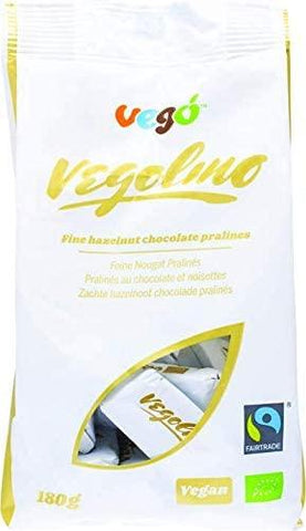 Vego Vegolino Fine Nougat Pralines 180g (Pack of 8)