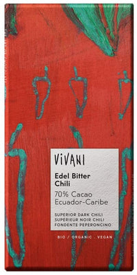 Vivani Superior Dark Chili Chocolate 100g