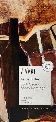 Vivani Dark with 85% Cocoa Chocolate 100g (Pack of 10)
