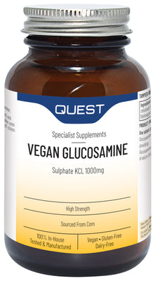 Quest Vegan Glucosamine Sulphate KCL 1000mg 180 Tablets