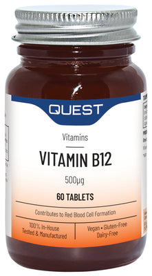 Quest Vitamin B12 500ug 60 Tablets