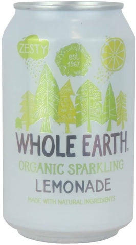 Whole Earth Organic Sparkling Lemonade 330ml (Pack of 24)