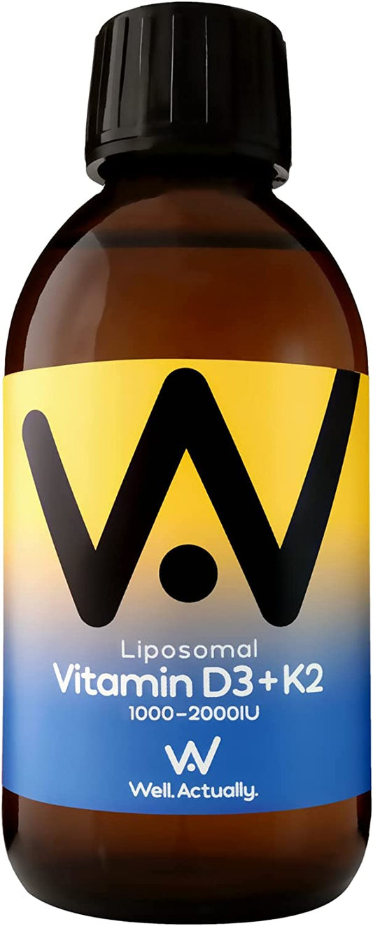 Well.Actually. Vitamin D3 (2000-4000IU) + K2 150ml