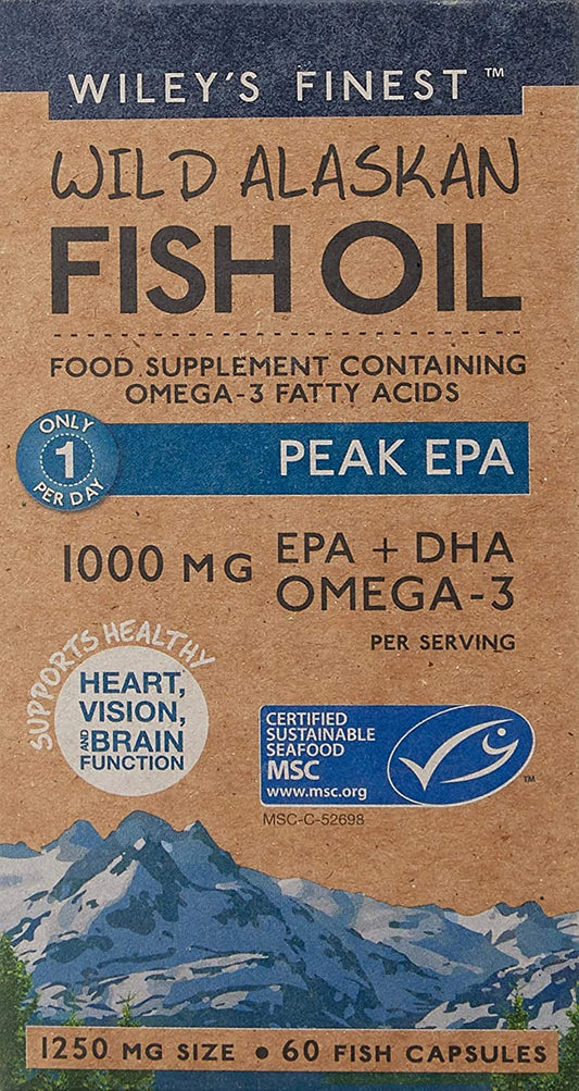 Wiley's Finest Peak EPA Fish Oil Capsules - 60 caps