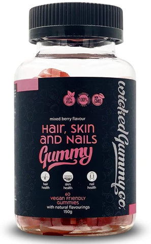 Wicked Gummy Co. Hair, Skin And Nails Gummy 150G