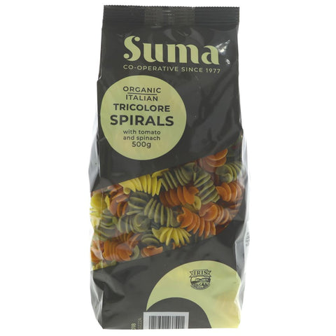 Suma / Iris Organic Tricolore Spirals 500g (Pack of 12)