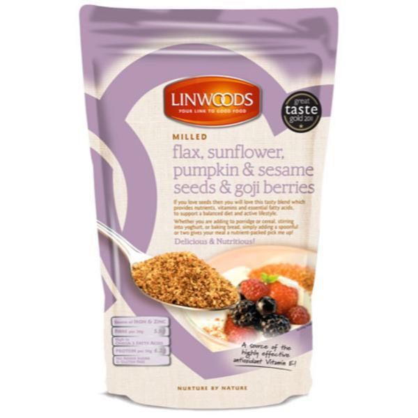 Linwoods Flaxseed with Sunflower seeds, Pumpkin seeds, Sesameseeds & Goji Berries 425g