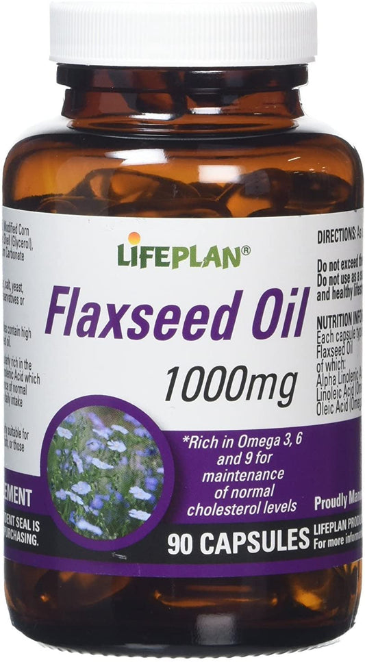 Lifeplan Flaxseed Oil 1000mg 90 capsules