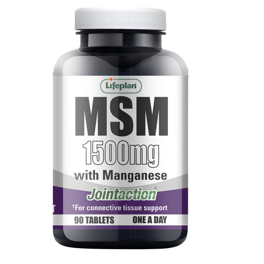 Lifeplan Joint Action MSM + Manganese 1500mg 90 Tablets
