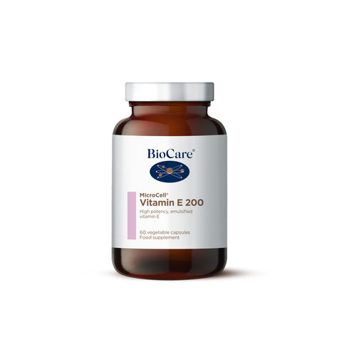 BioCare MicroCell Vitamin E 200i.u. Natural Source - 60 Capsules