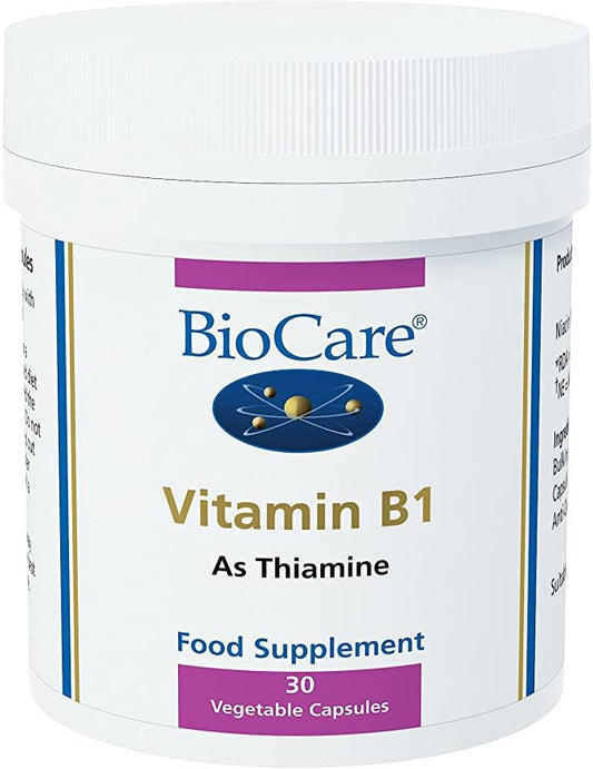BioCare Vitamin B1 (thiamine 100mg) 30 capsules