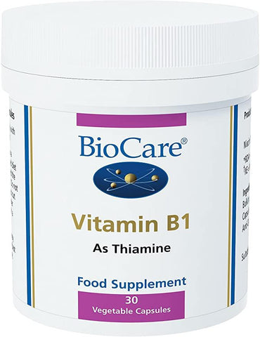BioCare Vitamin B1 (thiamine 100mg) 30 capsules