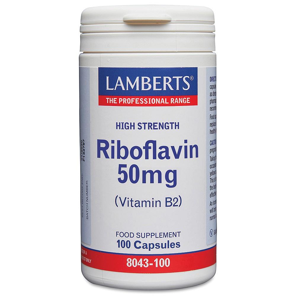 Lamberts Riboflavin 50mg - 100 Caps