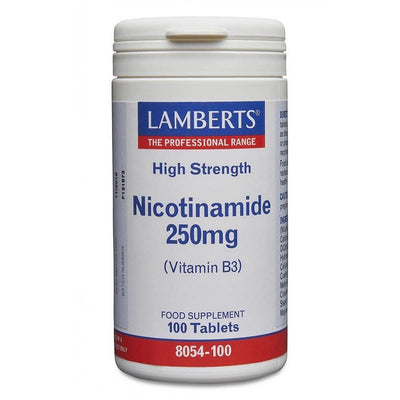 Lamberts Nicotinamide 250mg (Vitamin B3), 100 tablets