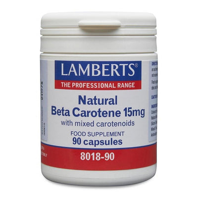 Lamberts Natural Beta Carotene with Mixed Carotenoids 15mg - 90 Caps