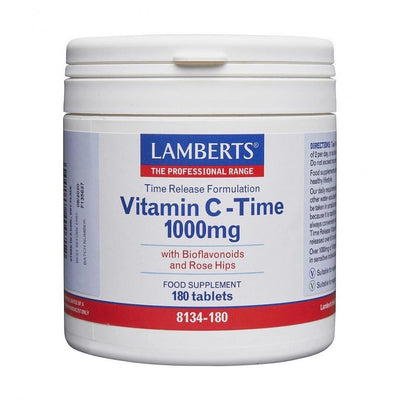 Lamberts Vitamin C Time Release + Bioflavonoids 1000mg, 60 Tablets
