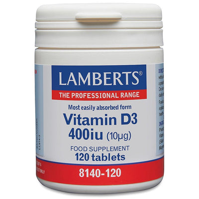 Lamberts Vitamin D 400iu (10ug) - 120 Tabs