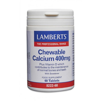 Lamberts Chewable Calcium 400mg - 60 Tabs