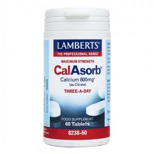 Lamberts CalAsorb - Calcium 800mg (as citrate) - 60 Tabs