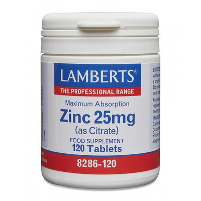 Lamberts Zinc 25mg (as Citrate) - 120 Tabs