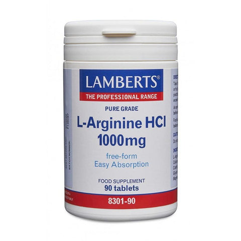 Lamberts L-Arginine HCI 1000mg - 90 tablets