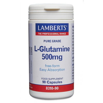 Lamberts L-Glutamine 500mg - 90 Caps