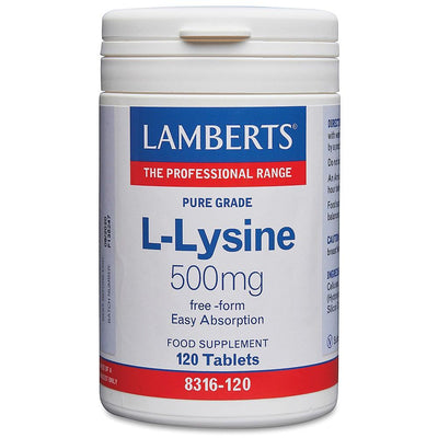 Lamberts L-Lysine 500mg - 120 Tabs