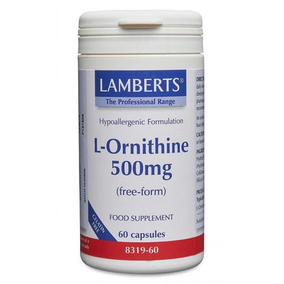 Lamberts L-Ornithine 500mg - 60 Caps