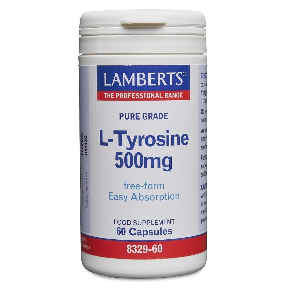 Lamberts L-Tyrosine 500mg - 60 Caps