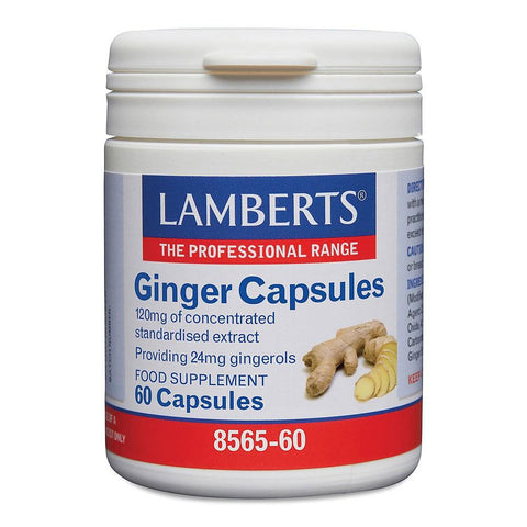 Lamberts Ginger Capsules - 60 Caps