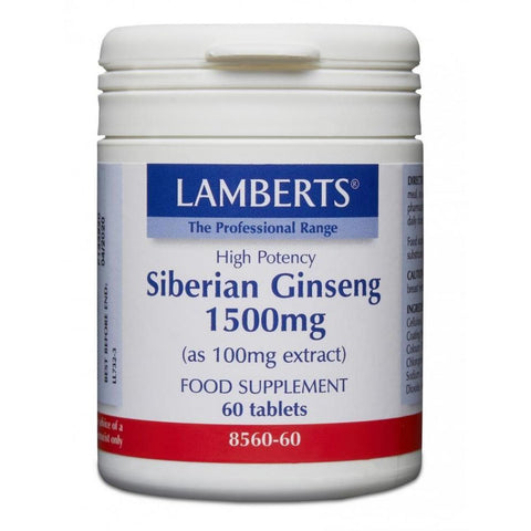 Lamberts Siberian Ginseng 1500mg - 60 Tabs
