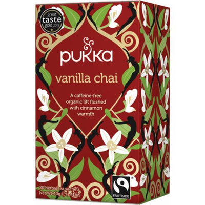 Pukka Vanilla Chai - Organic & Fair Trade 20 Teabags * 4 Pack
