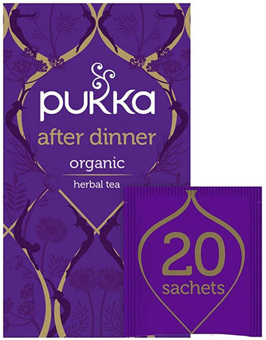 Pukka Herbal Teas After Dinner Herbal Tea, 20 Ct