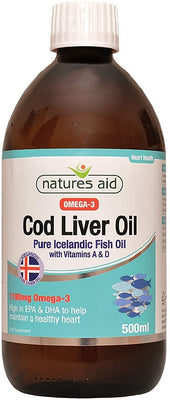 Natures Aid Health Cod Liver Oil Liquid 500ml