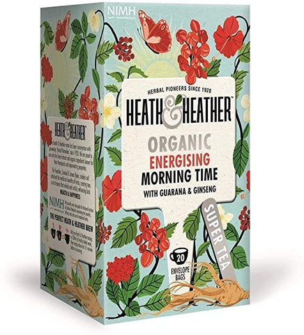 Heath & Heather Organic Morning Time Herbal Tea 20 Bags