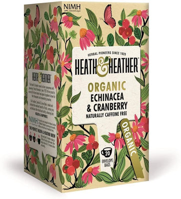 Heath and Heather Organic Echinacea & Cranberry Tea 20 Bags