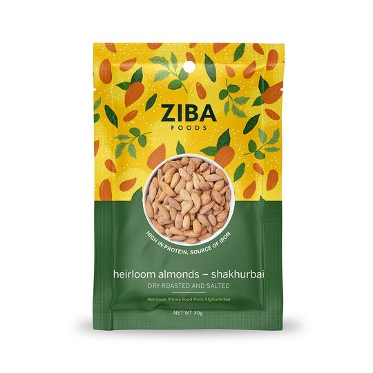 Ziba Shakhurbai Almonds 30g  (Pack of 6)