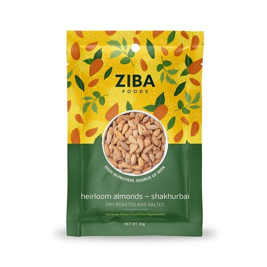 Ziba Shakhurbai Almonds 30g  (Pack of 6)