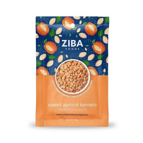 Ziba Sweet Apricot Kernels 30g (Pack of 6)