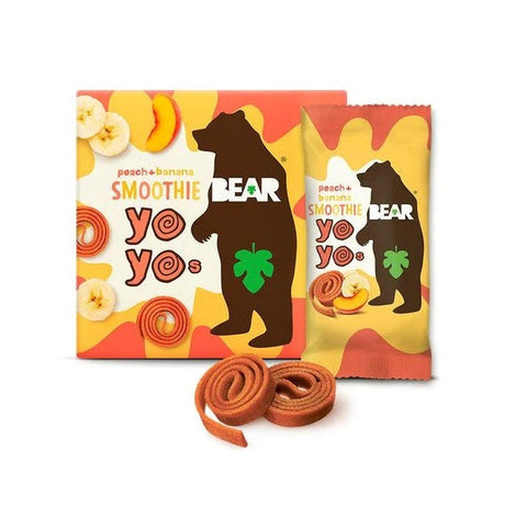 Bear Yoyos -Peach & Banana Smoothie 5 X 20g (Pack of 6)