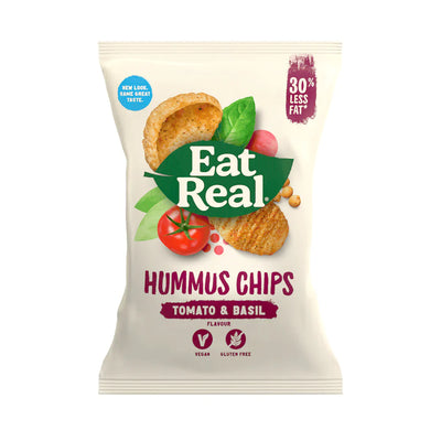 Eat Real Tomato Basil Chips 135g (Pack of 10)