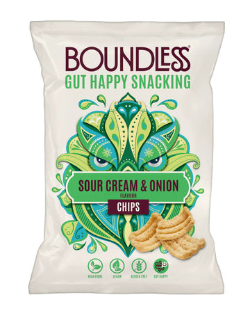 Boundless Sour Cream & Onion Chips 80g (Pack of 10)
